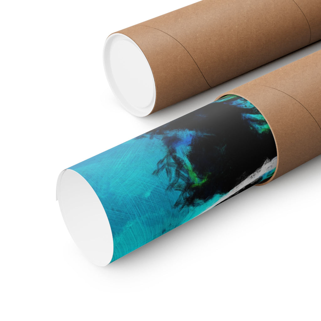 Grunge Space Man Poster - Splatter Astronaut Art Print