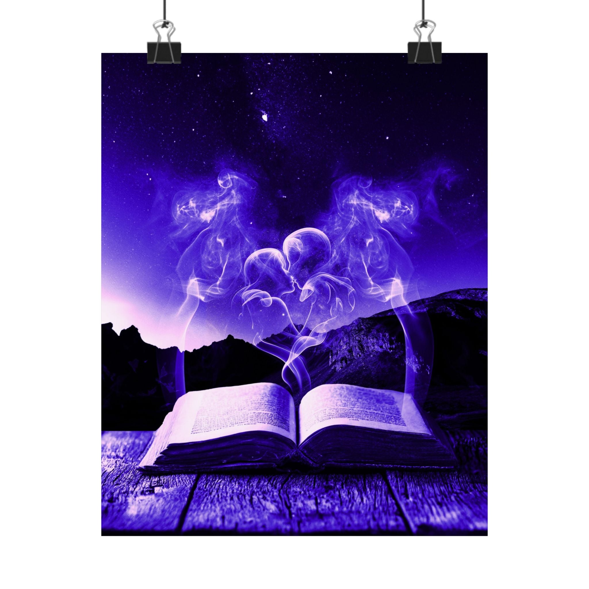 Magic Book Love Spell Poster Print - Witchy Fantasy Art