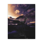 Baby Winged Dragon Canvas Wall Art - Fantasy Creature Decor