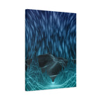 Cyber Wave Escape Canvas Art - Futuristic Neon Synthwave Decor