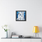 Frost Owl Poster - Ethereal Winter Woodland Art Print