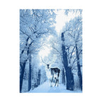 Cosmic Deer Poster - Celestial Animal Art Print