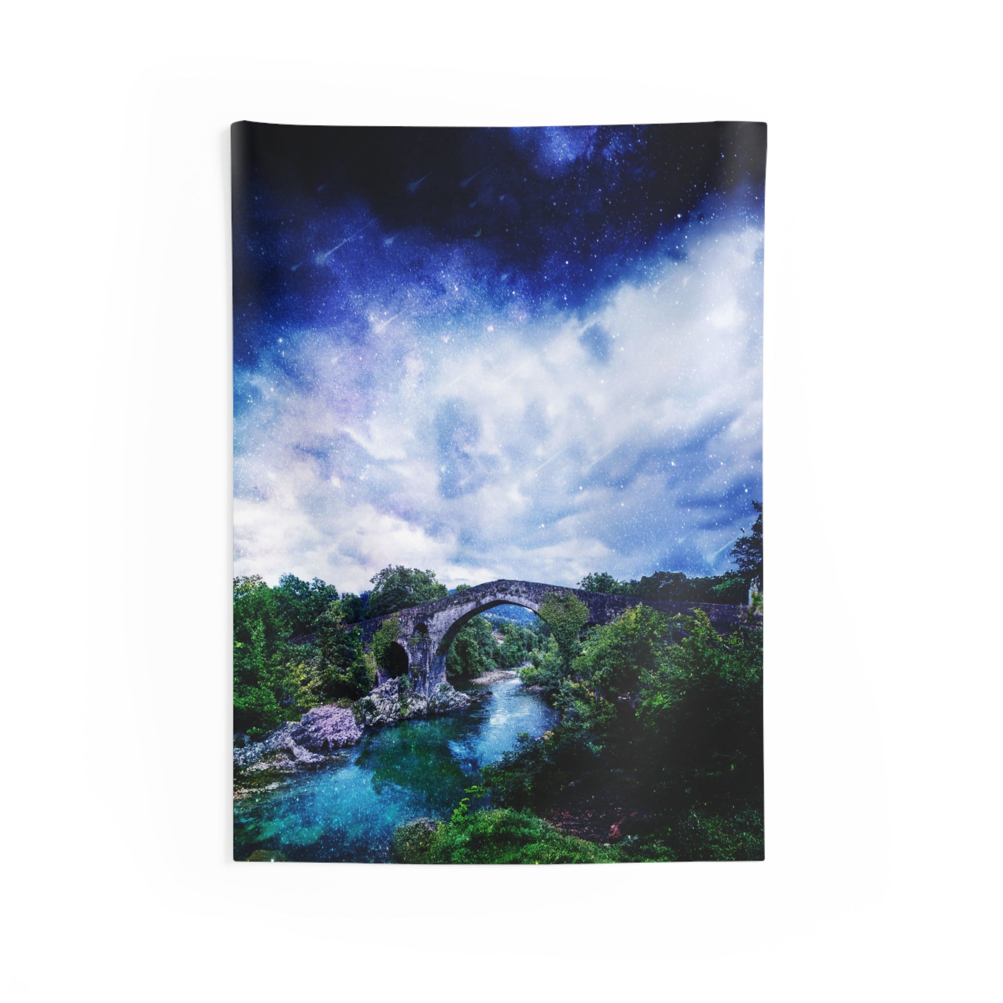 Enchanted Landscape Tapestry - Fantasy Forest Wall Hanging