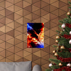 Solar Blast Poster - Cosmic Nebula Space Art Print