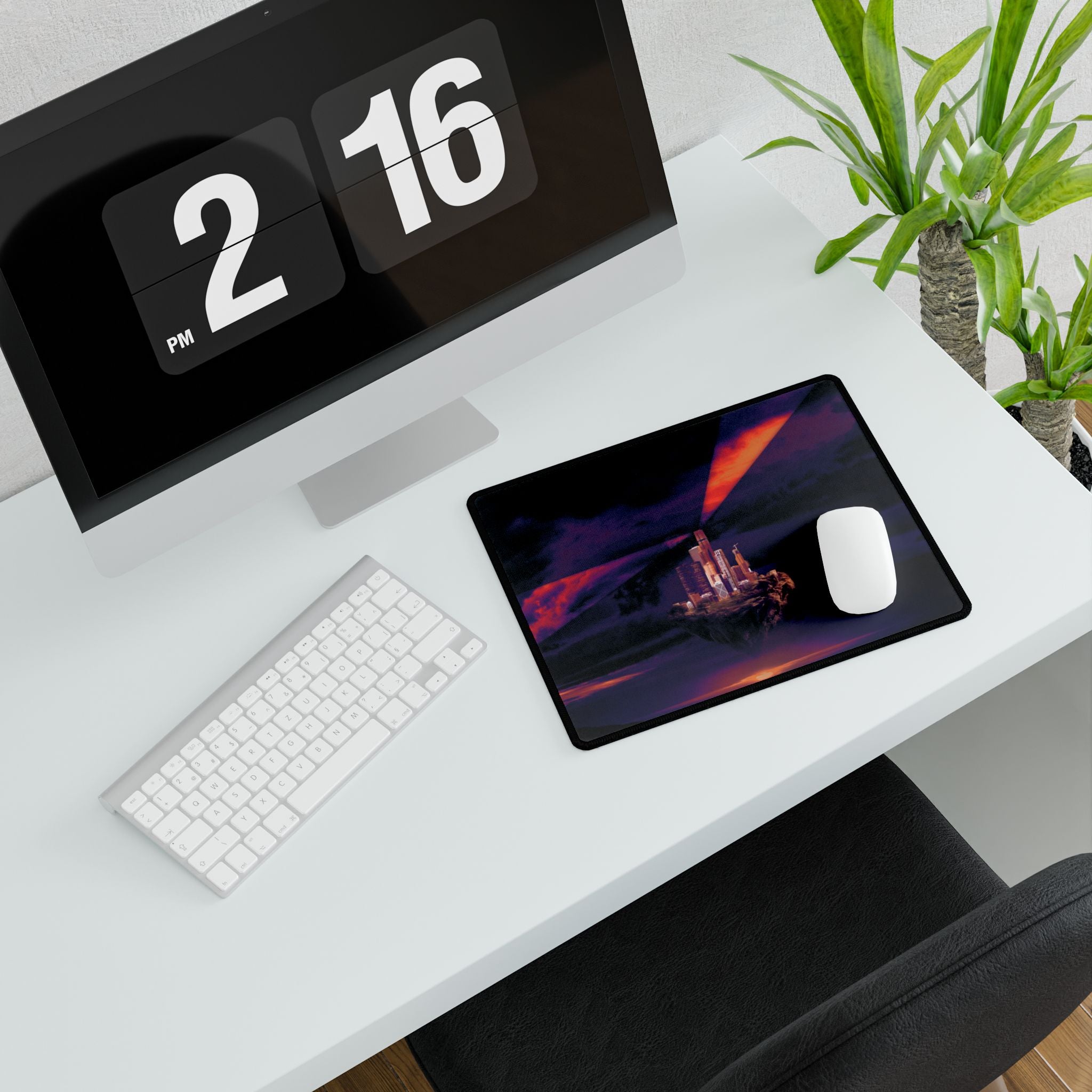 Abandoned Desert City Gaming Mouse Pad - Dystopian Desk Mat