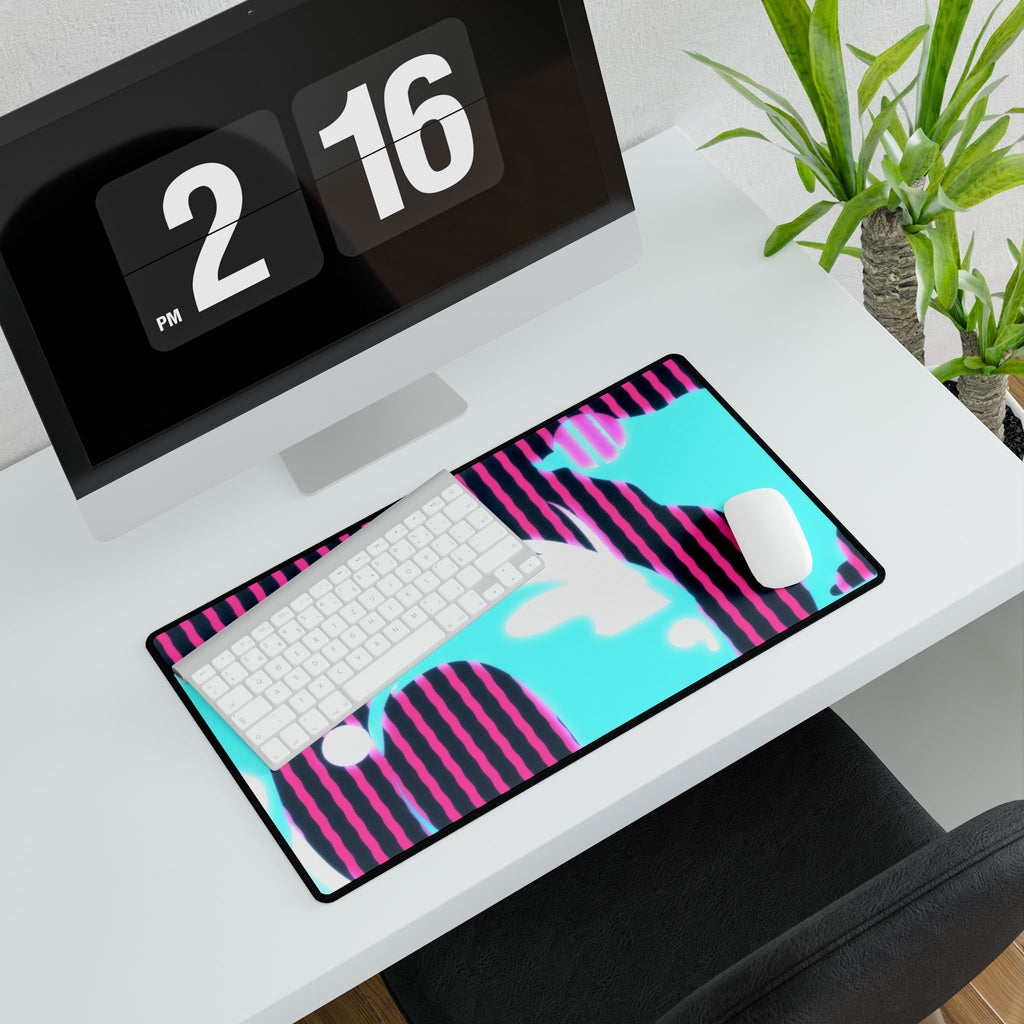 Glow Up Crt Art 0002 Layer 7 Desk Mat - Up 7 Mouse Pad
