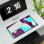 Glow Up Crt Art 0002 Layer 7 Desk Mat - Up 7 Mouse Pad