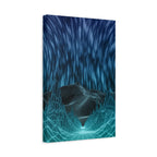Cyber Wave Escape Canvas Art - Futuristic Neon Synthwave Decor