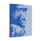 Educated Gorilla Canvas Wall Art - Abstract Modern Primate Decor