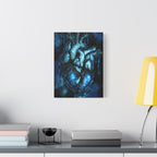 Galaxy Heart Canvas Wall Art - Cosmic Anatomical Space Love Decor