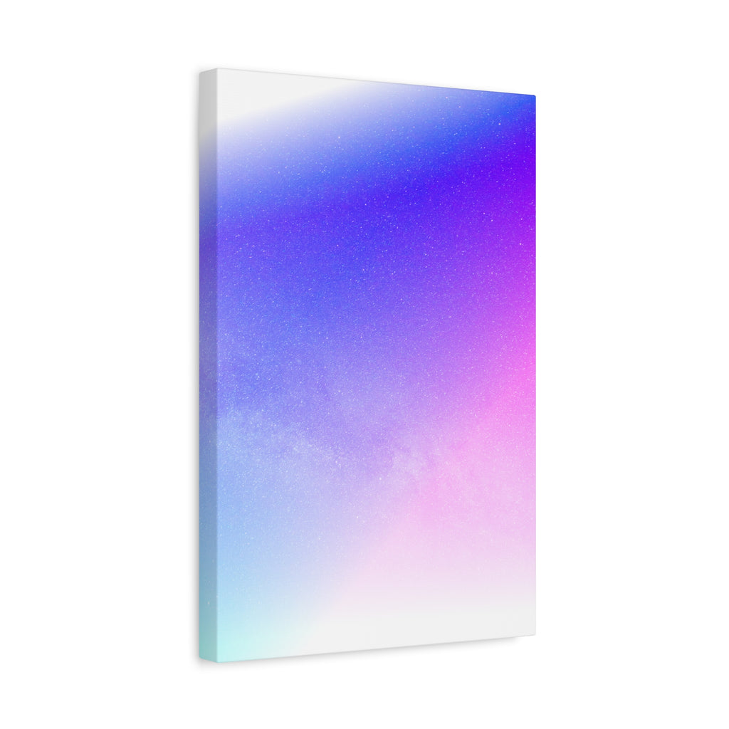 Starfield Space Galaxy Canvas Wall Art - Cosmic Purple Decor