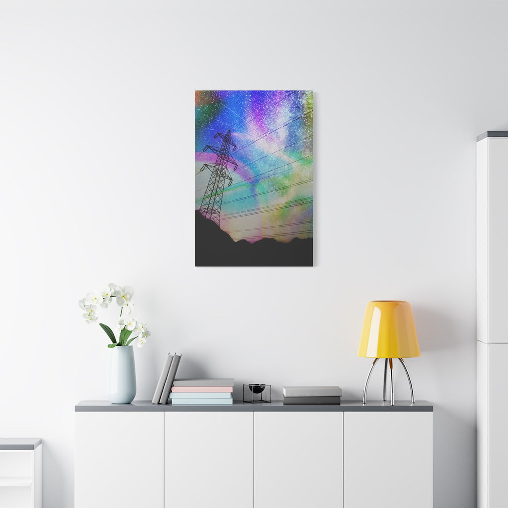 Solar Storm Canvas Wall Art - Vibrant Abstract Nebula Decor