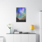 Solar Storm Canvas Wall Art - Vibrant Abstract Nebula Decor