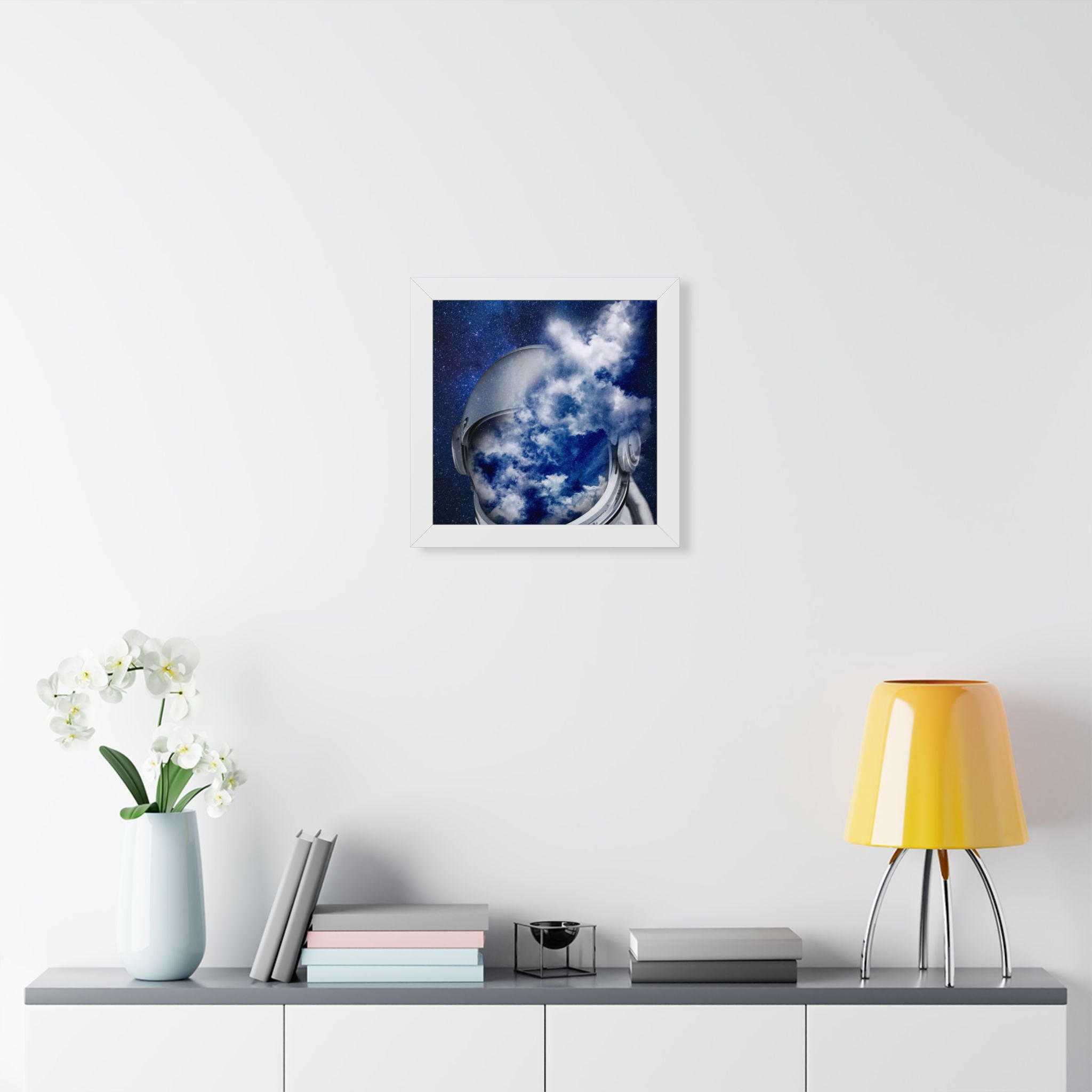 Astronaut in the Clouds Framed Poster - Dreamy Space Wall Art