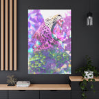 Vibrant Roaring Leopard Matte Canvas Wall Art