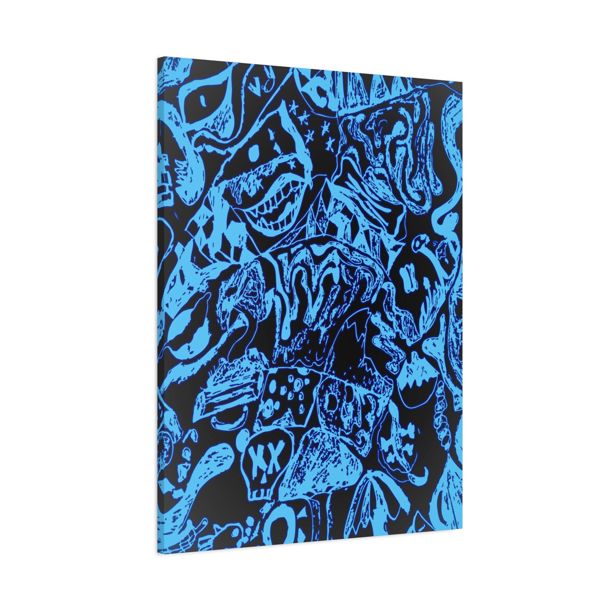 Doodles of a Lost Mind Canvas Art - Psychedelic Abstract Mindscape