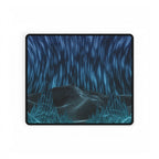 Cyber Wave Escape Retro Grid Desk Mat - Synthwave Mouse Pad