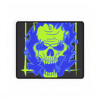 Skull of Mental Fire Desk Mat - Psychedelic Flaming Skull Mouse Pad