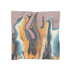 Ice And Fire Scarf - Fiery Icy Landscape Shawl