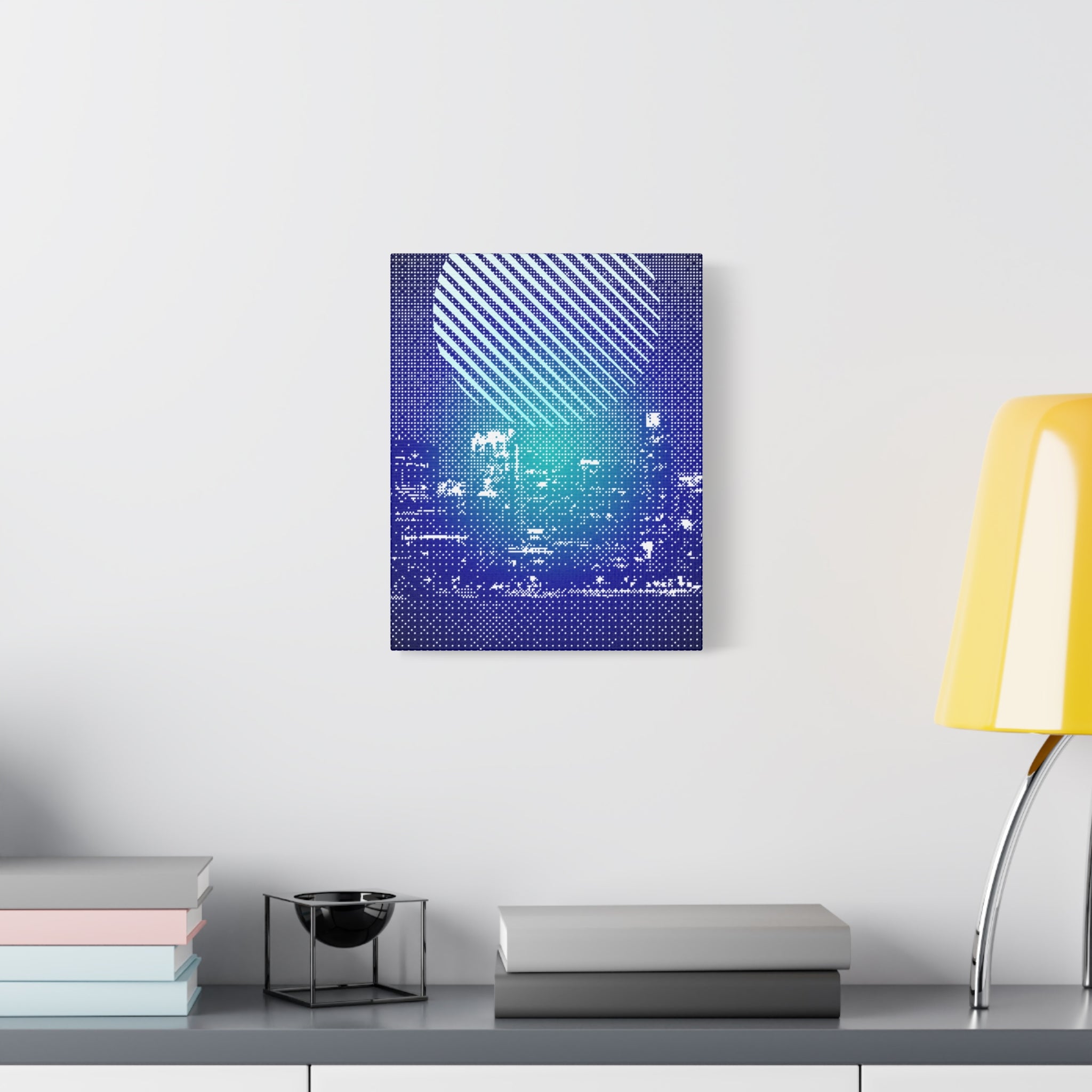 Chicago Skyline Watercolor Canvas Wall Art - Windy City Decor