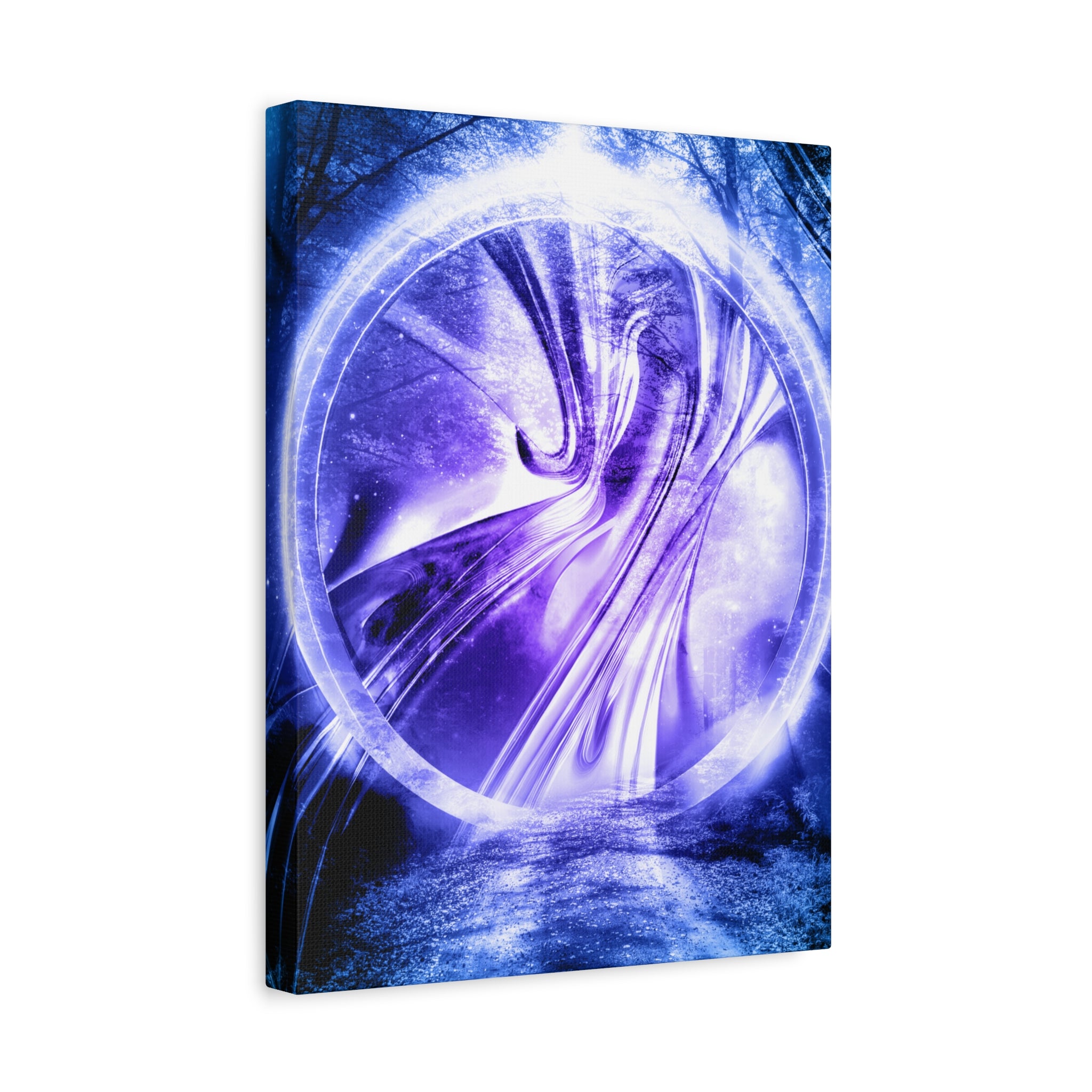 Lost Forest Magic Portal Canvas Art - Enchanted Mystical Woodland Decor