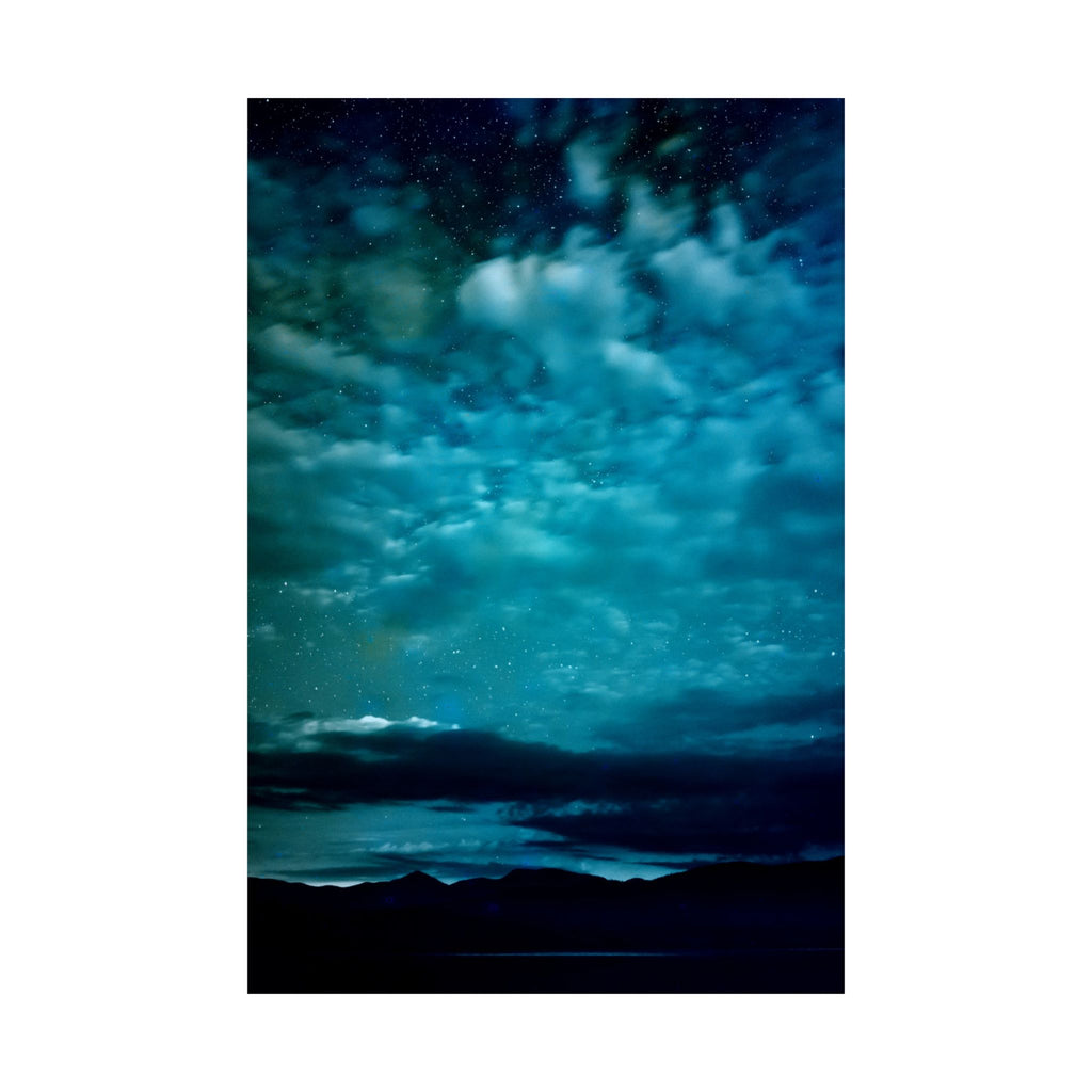 Serene Blue Sunrise Poster - Calm Lake Landscape Art Print