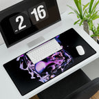 Melted Skeleton Skulls Desk Mat - Gothic Galaxy Mouse Pad