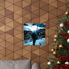 Winter Aurora Light - Torn Appart Matte Poster Print