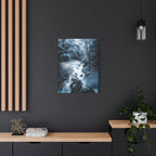 Frozen Forest Canvas Wall Art - Winter Wonderland Nature Decor