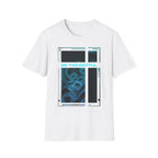 Cybernetic Grid Graphic Tee - Abstract Digital Art Shirt