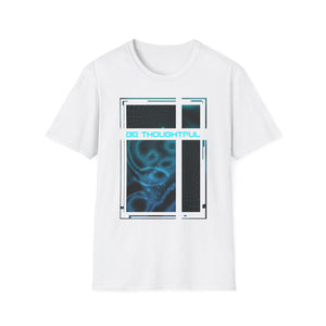 Cybernetic Grid Graphic Tee - Abstract Digital Art Shirt