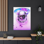 Astronaut Skeleton Skull Canvas Wall Art - Dark Space Skull Decor