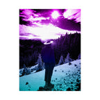 Winter Aurora Lights Matte Poster Print