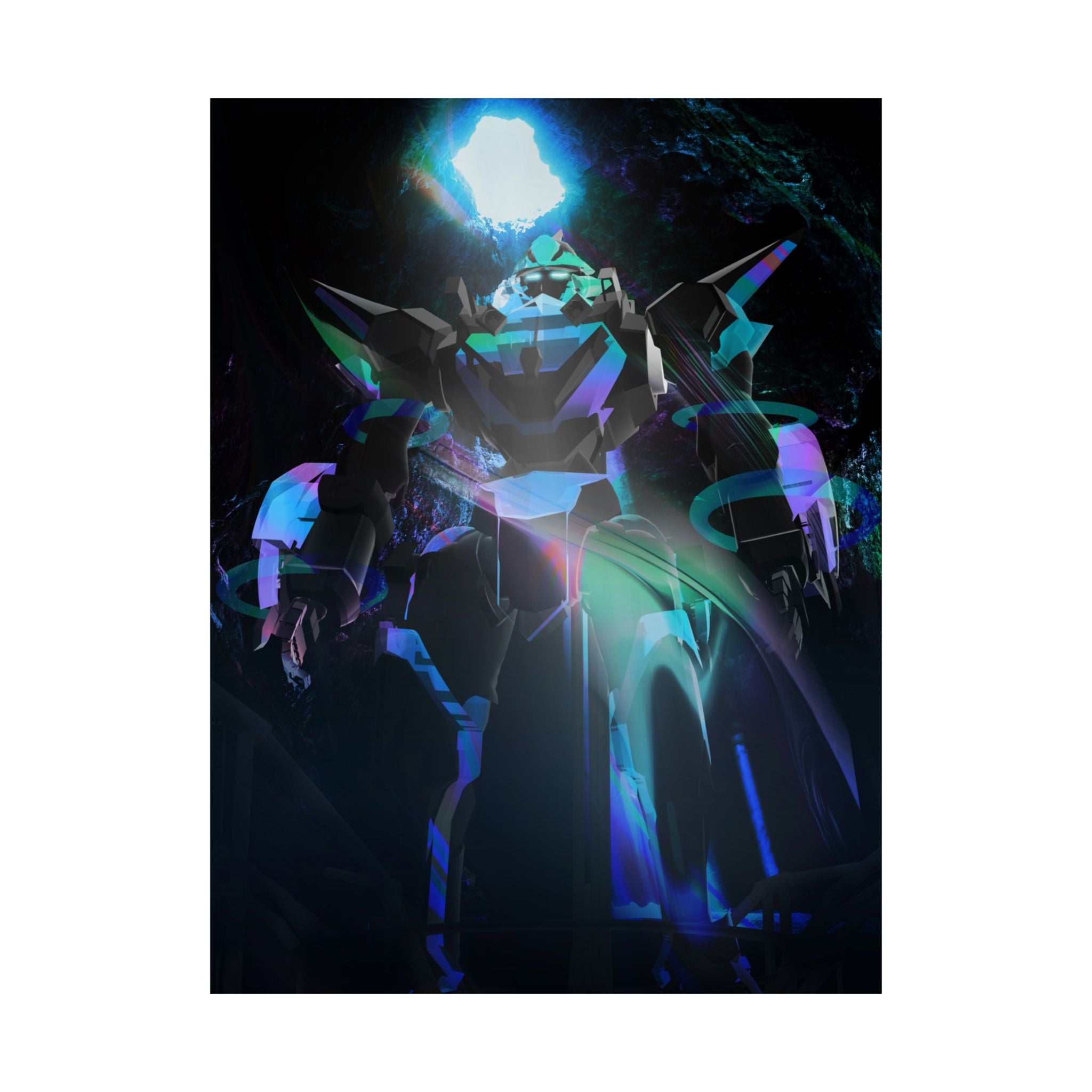 Top Secret Mech Matte Vertical Poster | Vibrant Colors & Stunning Design | Perfect for Men, Kids, and Anime Fans