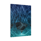 Cyber Wave Escape Canvas Print - Retro Futurism Vaporwave Decor