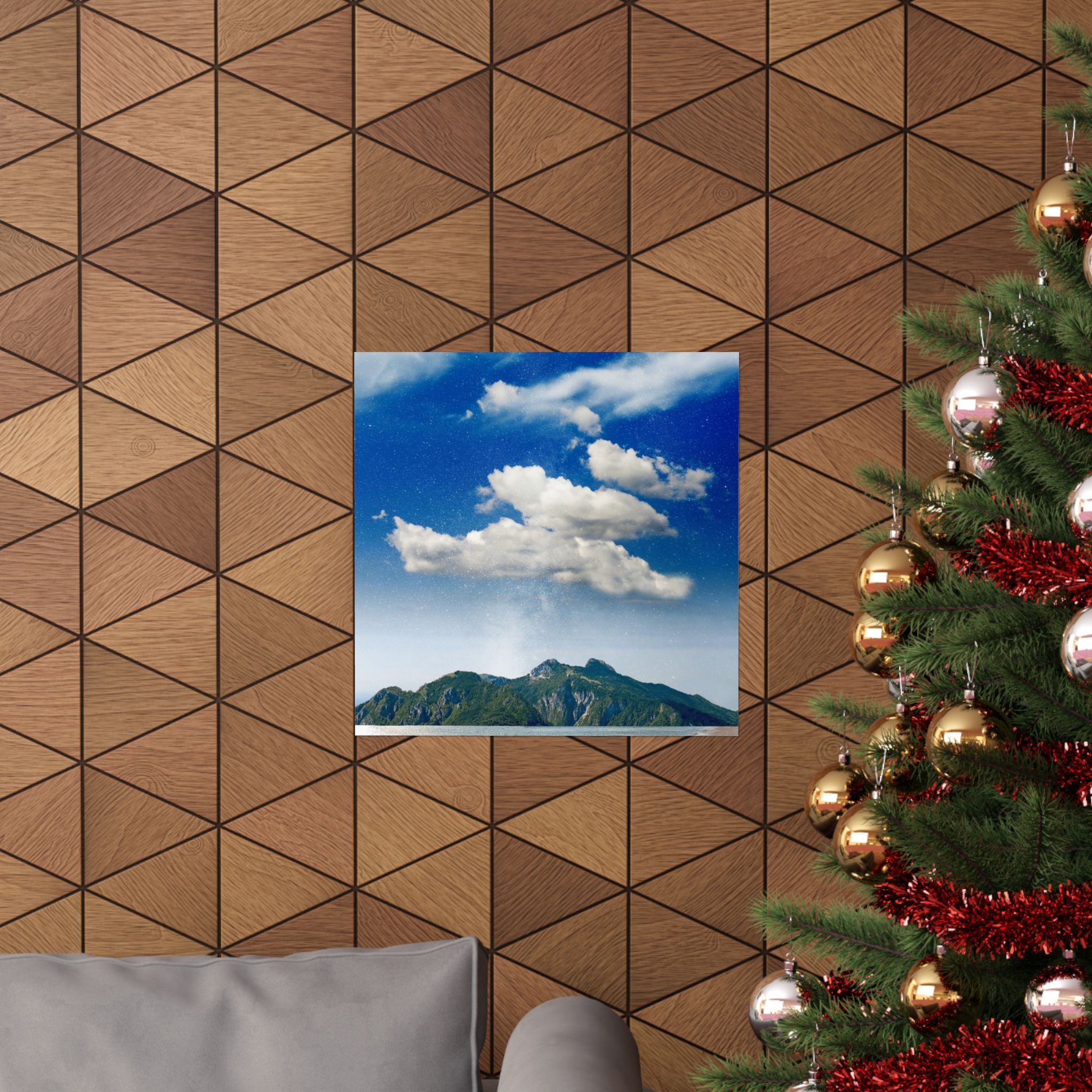 Star-Filled Shoreline Poster | Matte Vertical Art | Museum-Grade Quality | Perfect for Home & Office Decor