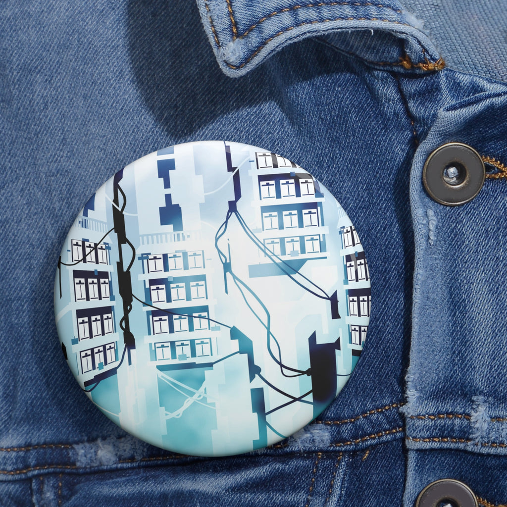 Memory Chamber Pin - Abstract Spiritual Art Button