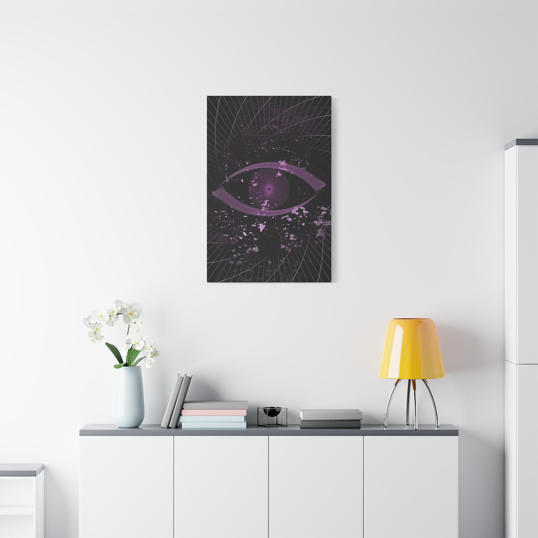 Eye of the Lost Canvas Wall Art - Surreal Dark Third-Eye Decor