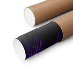 Purple Pink Wormhole Poster Print - Cosmic Vortex Art