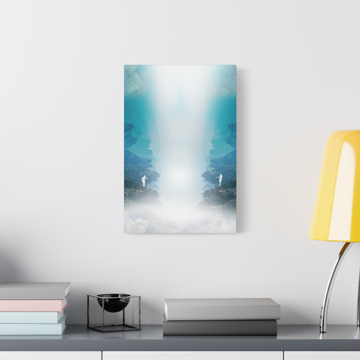 Lost Lovers Canvas Wall Art - Couple Surreal Landscape Decor