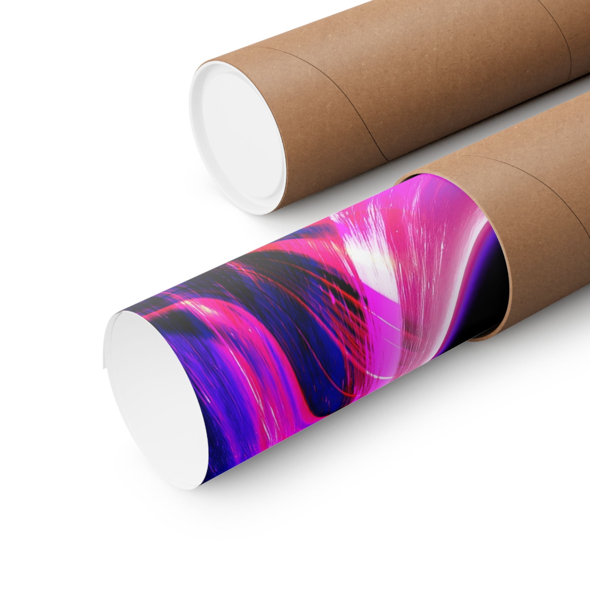 Purple Pink Wormhole Poster - Special Edition Cosmic Vortex Art