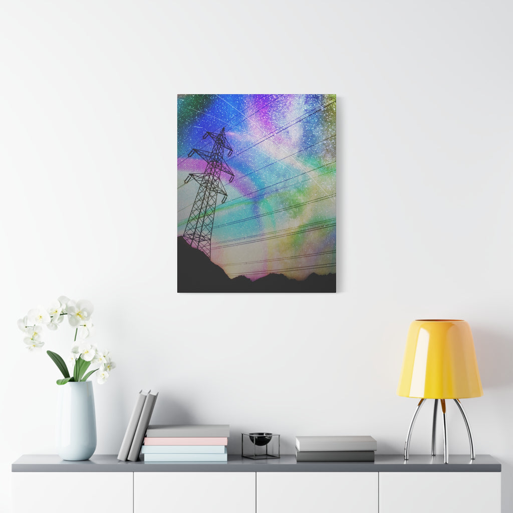 Solar Storm Canvas Wall Art - Vibrant Abstract Nebula Decor