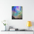 Solar Storm Canvas Wall Art - Vibrant Abstract Nebula Decor
