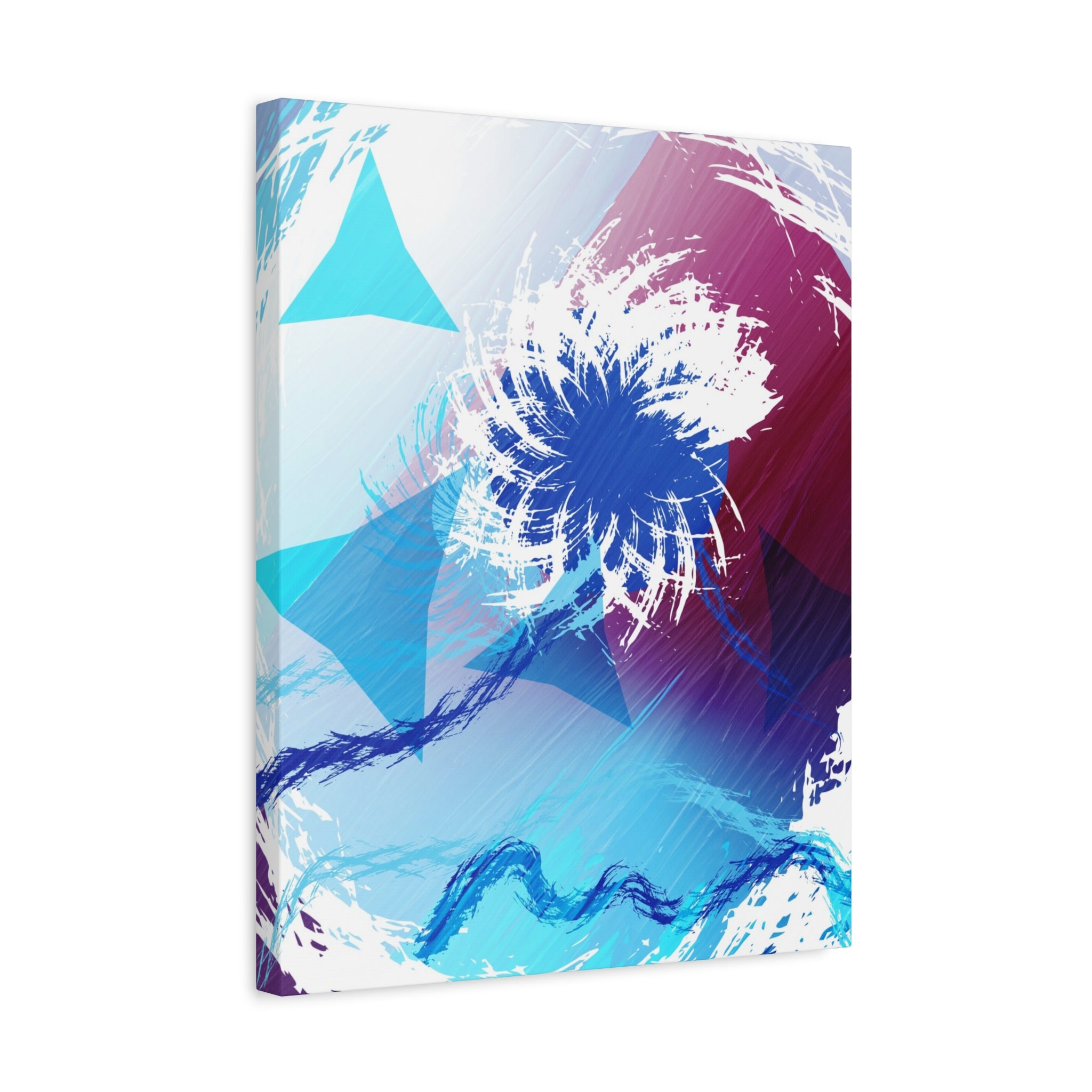 Geometry Portal Canvas Wall Art - Abstract Geometric Sci-Fi Decor