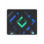 Abstract Techno Blue Mouse Pad - Cyberpunk Desk Mat