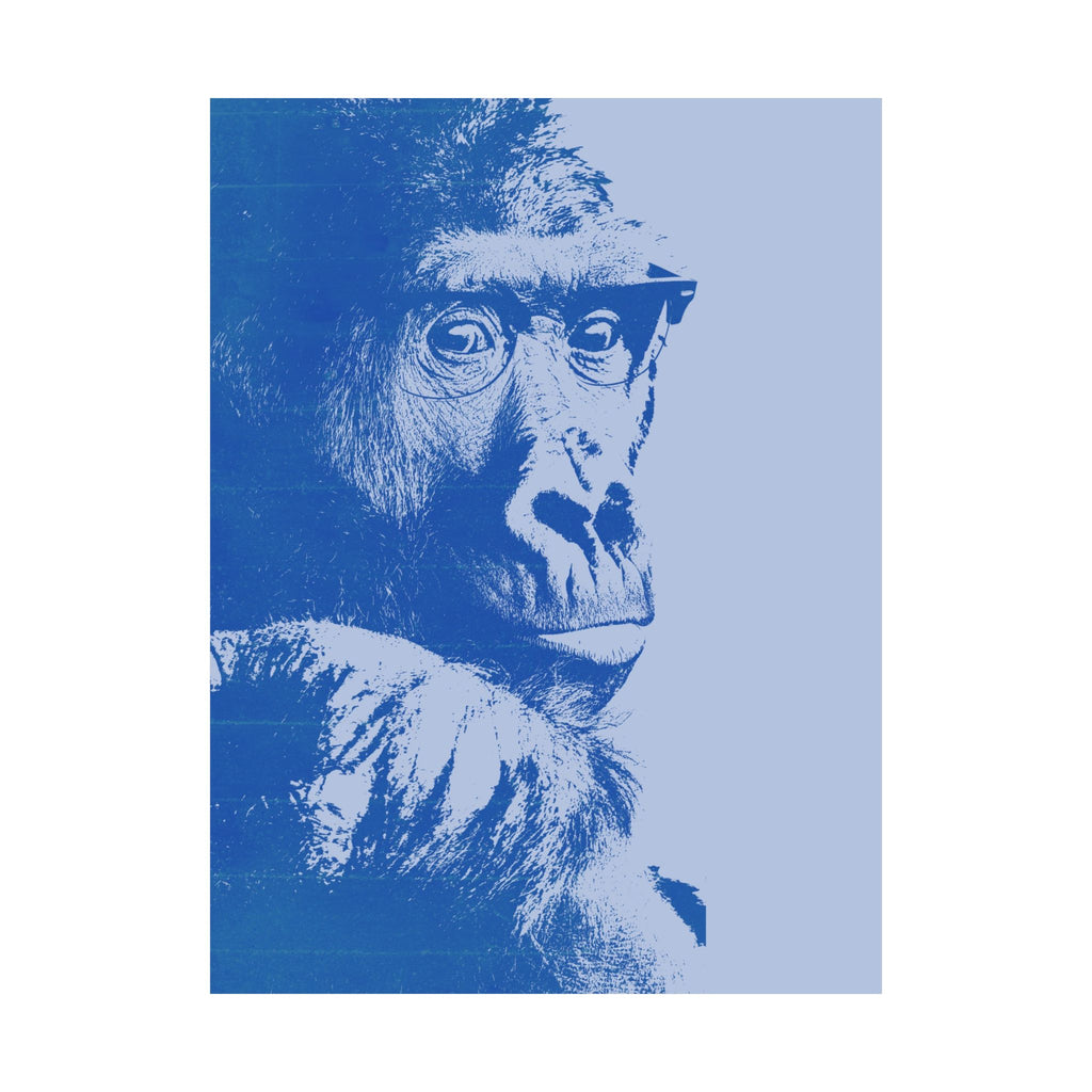 Educated Gorilla Poster - Abstract Primate Art Print
