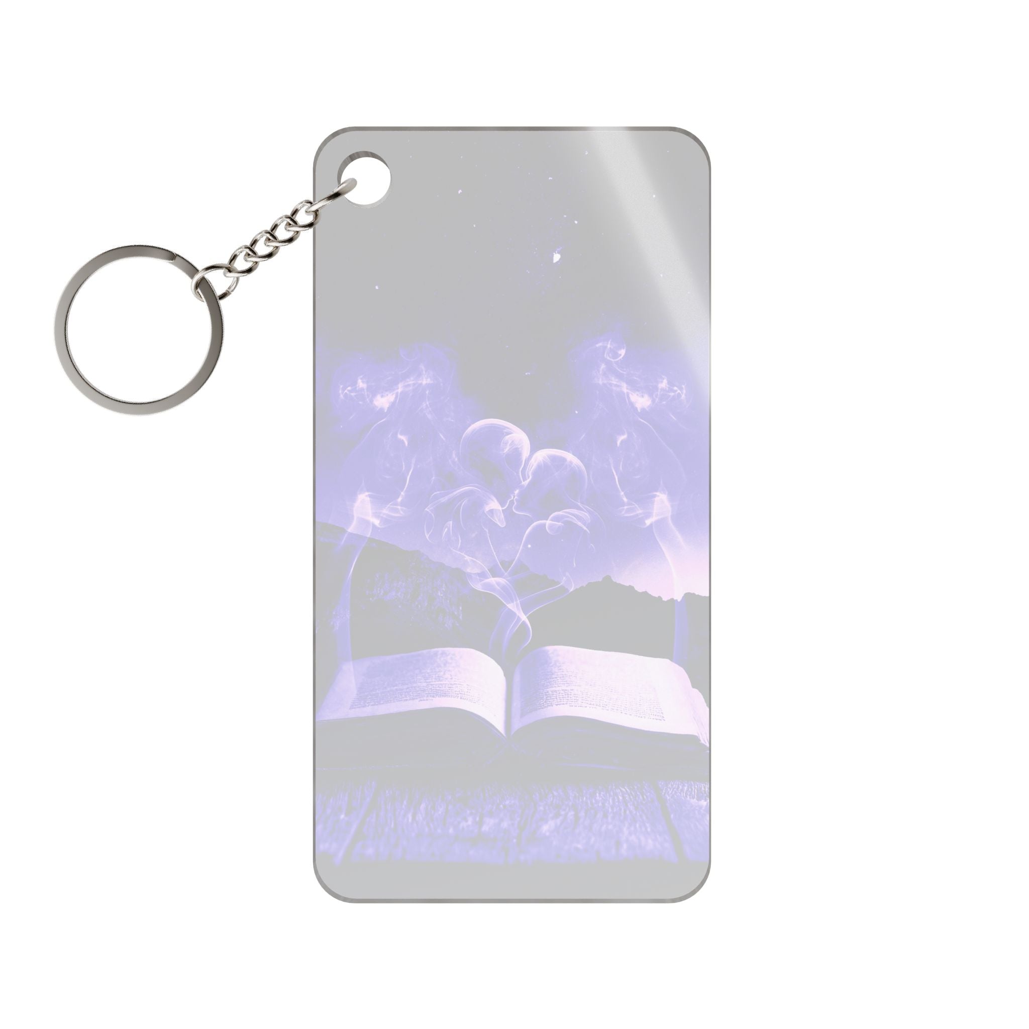 Magic Book Love Spell Keychain - Witchy Acrylic Charm