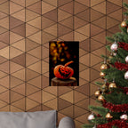 Spooky Pumpkin Nightmare Halloween Vertical Art Prints Seasonal Wall Decor