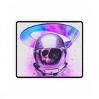 Astronaut Skeleton Skull Mouse Pad - Neon Space Skull Desk Mat