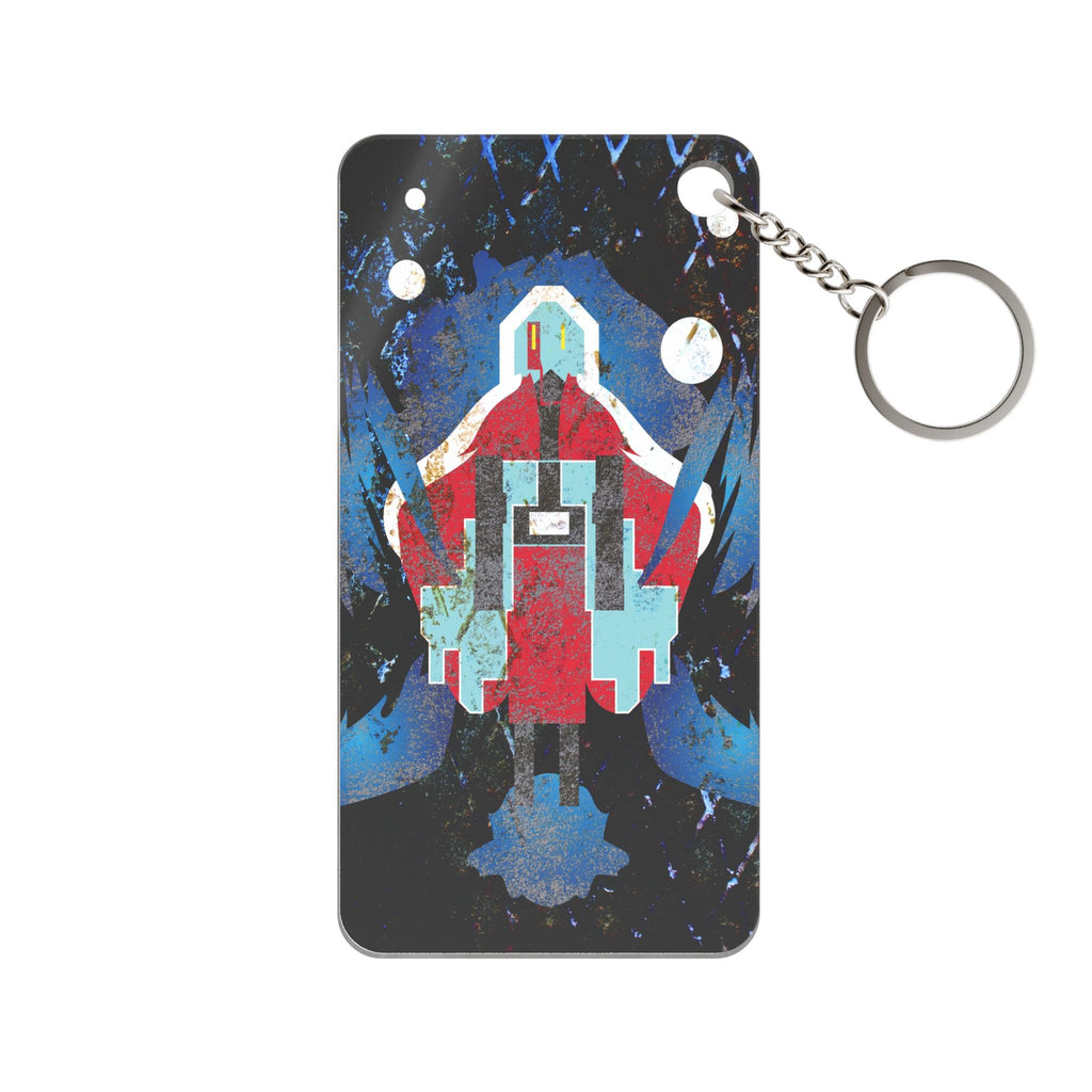 Scratch Abstract Keychain - Grunge Texture Acrylic Charm
